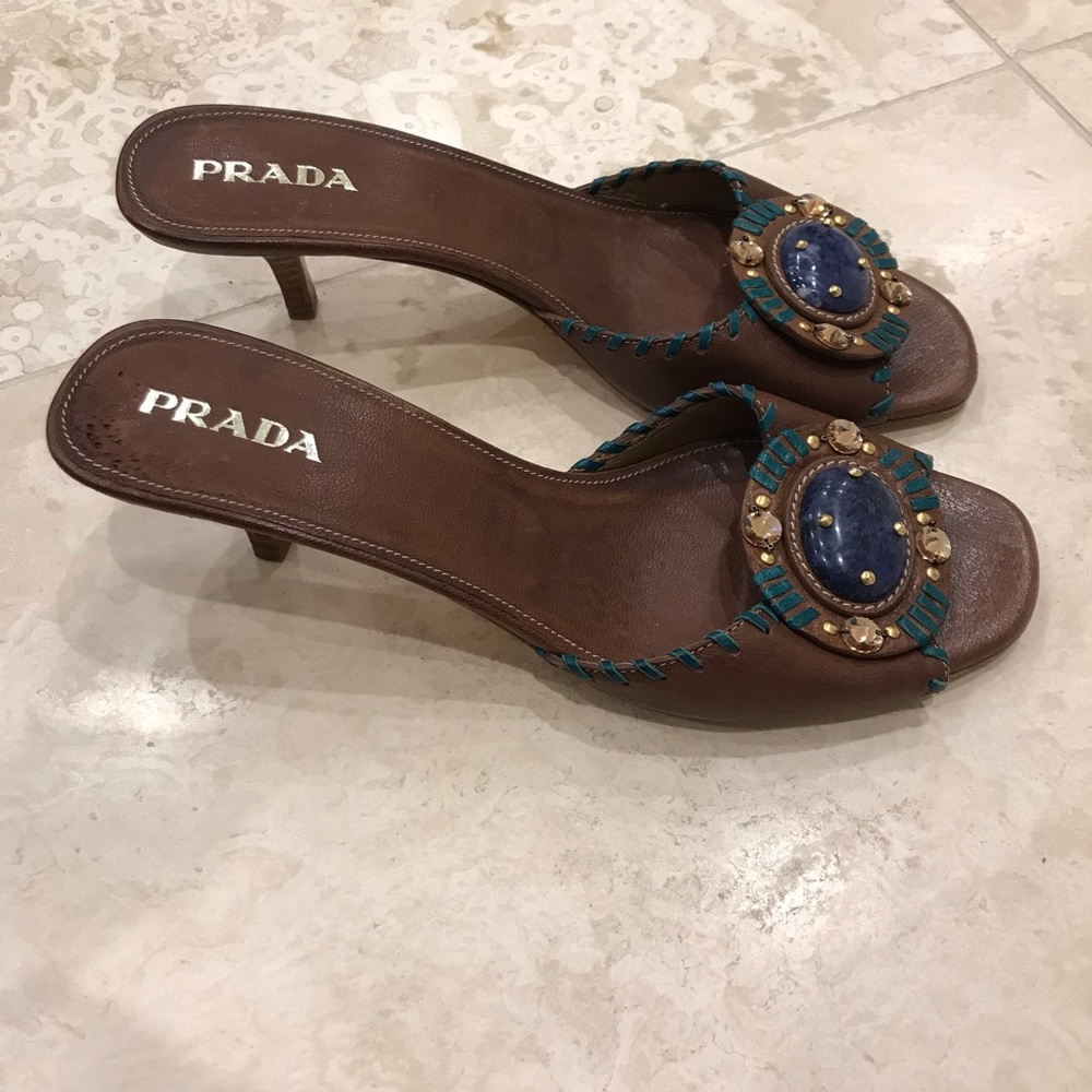 SOLD PRADA Heeled Sandals - Picture 2 of 8